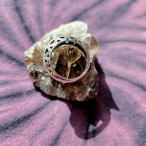 Vintage sterling silver dome ring.